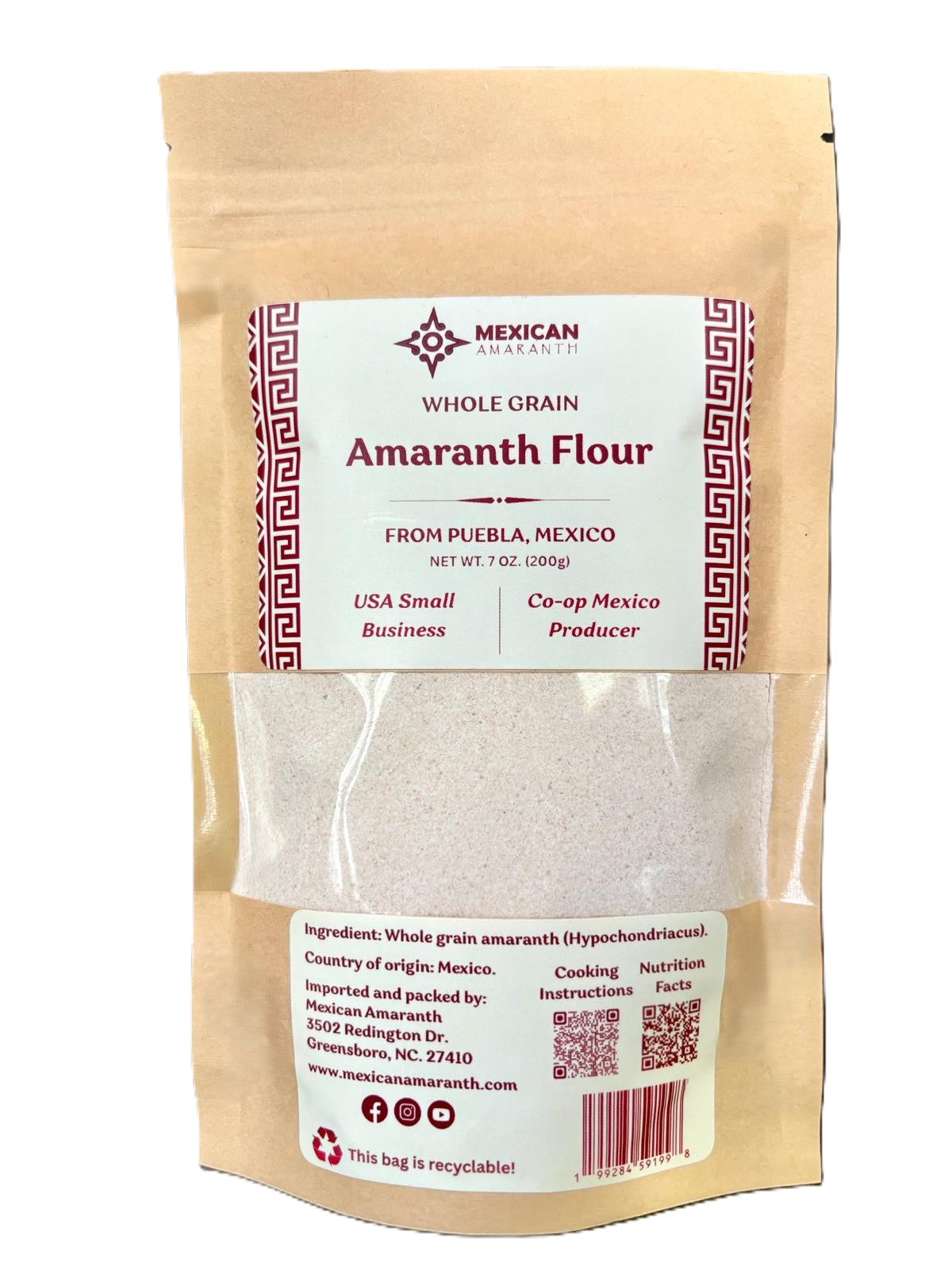 Amaranth Flour (Raw) 7 oz (200g)